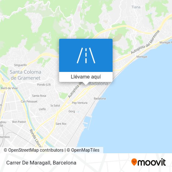 Mapa Carrer De Maragall