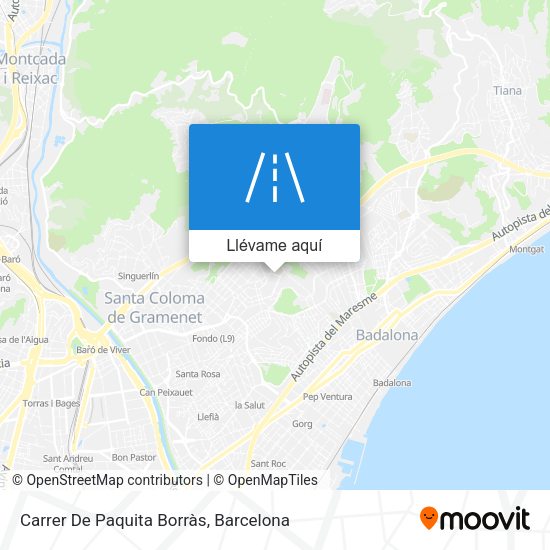 Mapa Carrer De Paquita Borràs