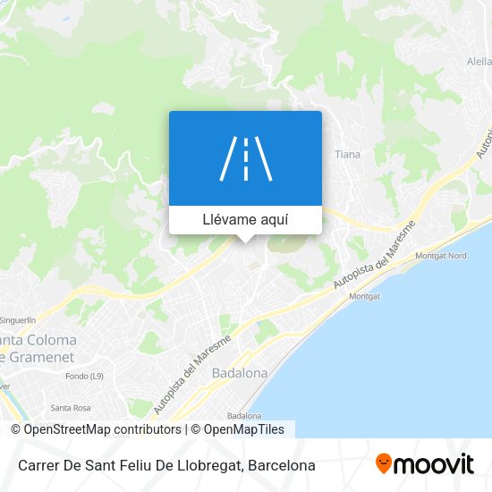 Mapa Carrer De Sant Feliu De Llobregat