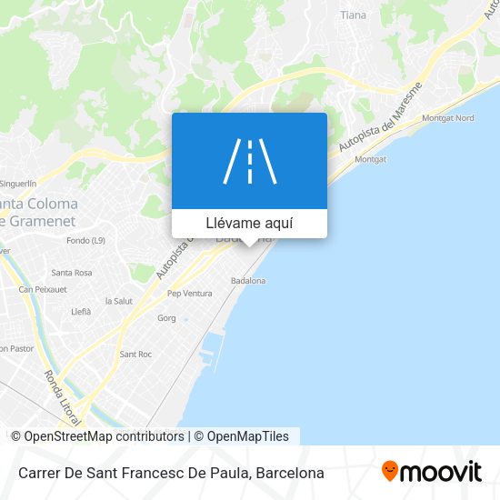 Mapa Carrer De Sant Francesc De Paula