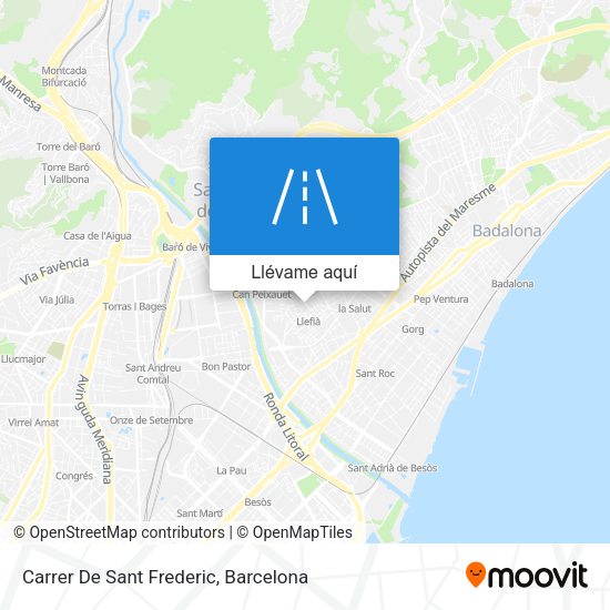 Mapa Carrer De Sant Frederic