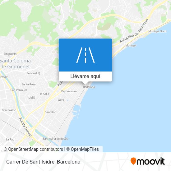 Mapa Carrer De Sant Isidre