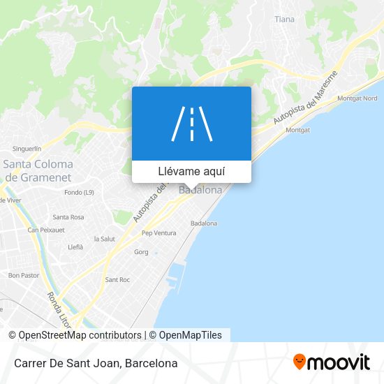 Mapa Carrer De Sant Joan