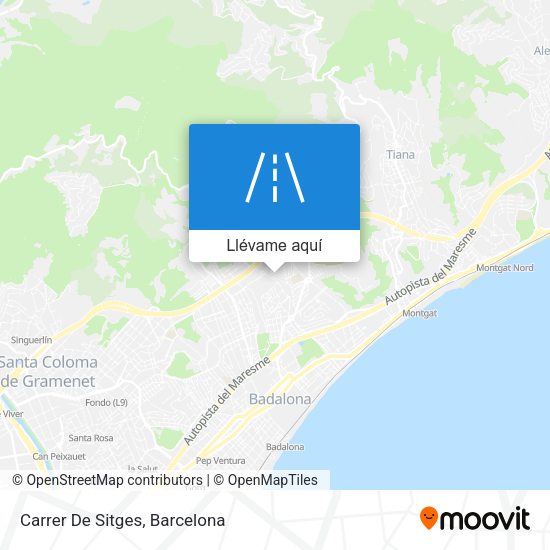 Mapa Carrer De Sitges