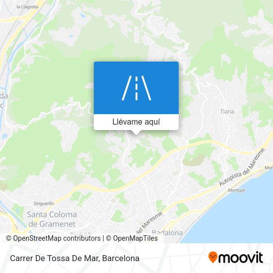 Mapa Carrer De Tossa De Mar