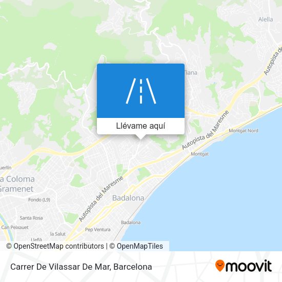 Mapa Carrer De Vilassar De Mar