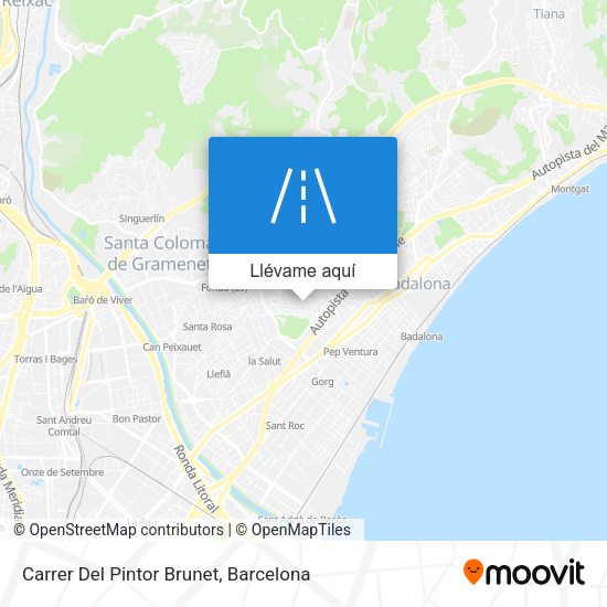 Mapa Carrer Del Pintor Brunet