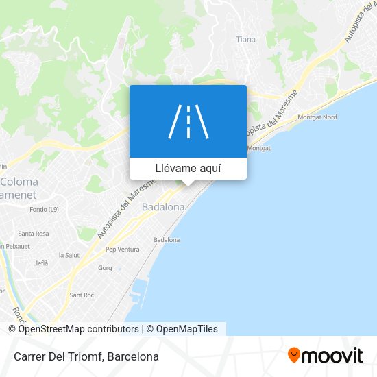 Mapa Carrer Del Triomf