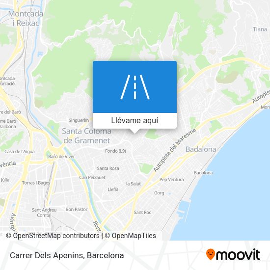 Mapa Carrer Dels Apenins