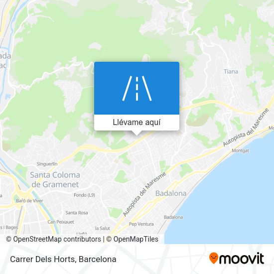 Mapa Carrer Dels Horts