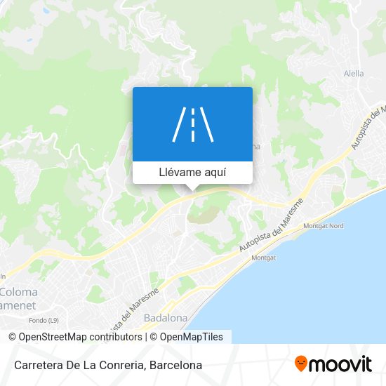 Mapa Carretera De La Conreria