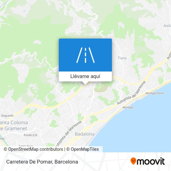 Mapa Carretera De Pomar