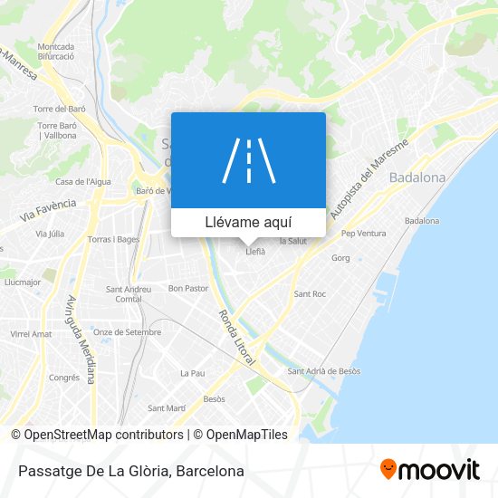 Mapa Passatge De La Glòria