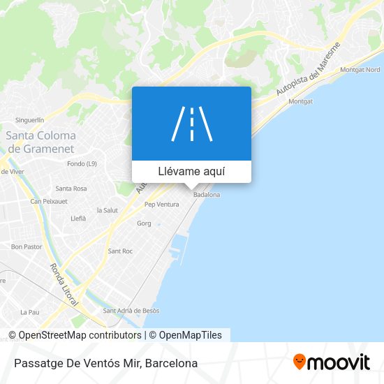 Mapa Passatge De Ventós Mir