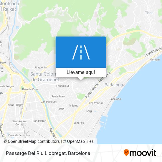 Mapa Passatge Del Riu Llobregat
