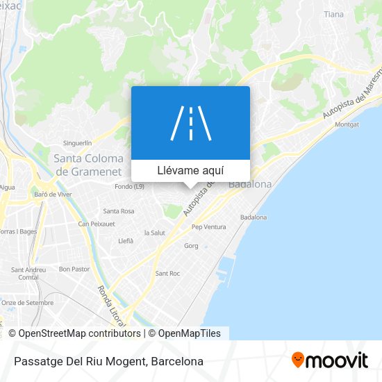 Mapa Passatge Del Riu Mogent