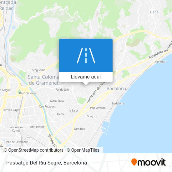 Mapa Passatge Del Riu Segre