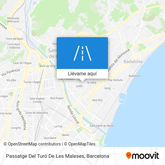 Mapa Passatge Del Turó De Les Maleses