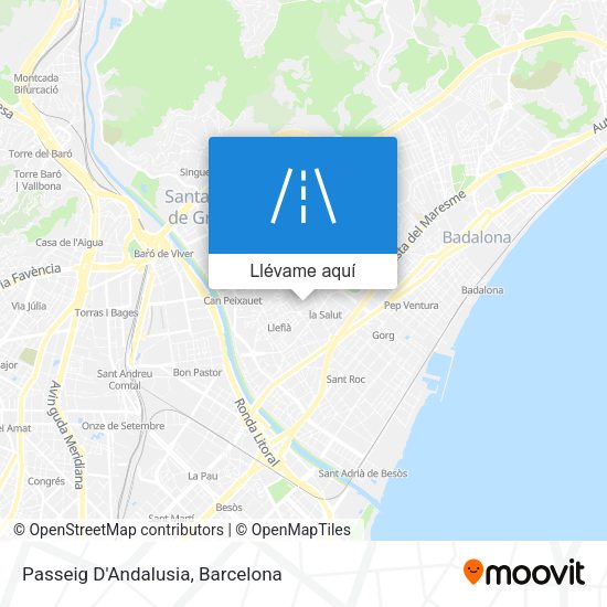 Mapa Passeig D'Andalusia