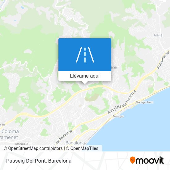 Mapa Passeig Del Pont