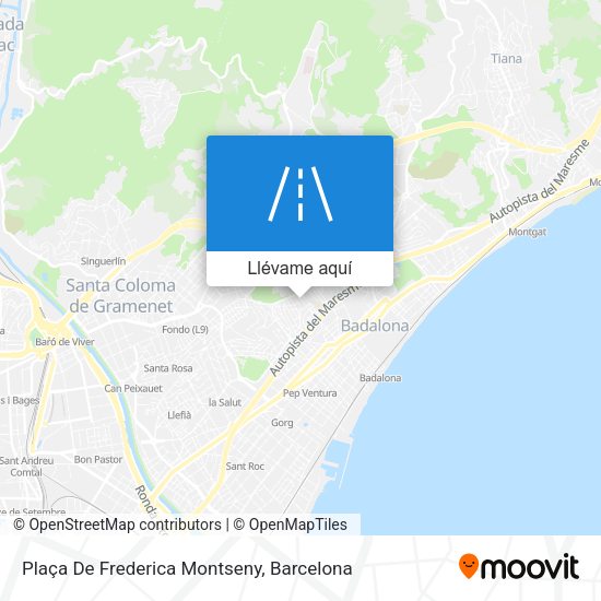 Mapa Plaça De Frederica Montseny