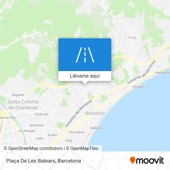 Mapa Plaça De Les Balears