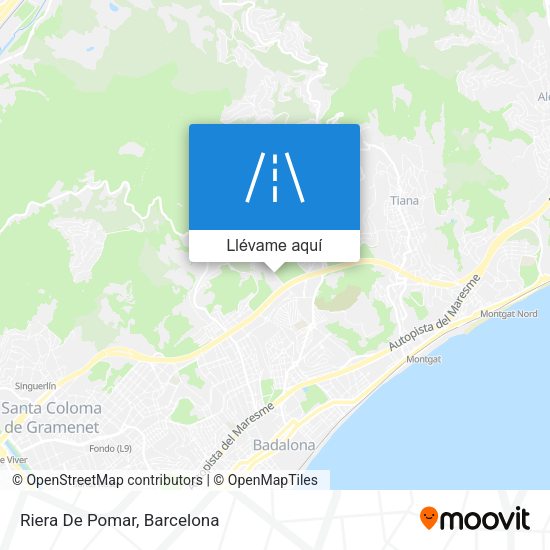 Mapa Riera De Pomar