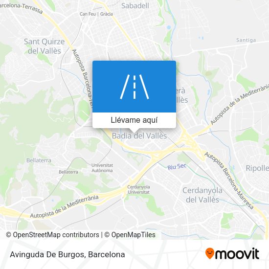 Mapa Avinguda De Burgos