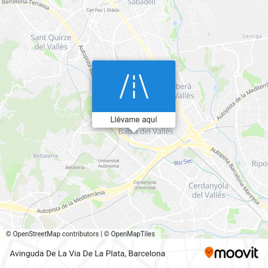 Mapa Avinguda De La Via De La Plata