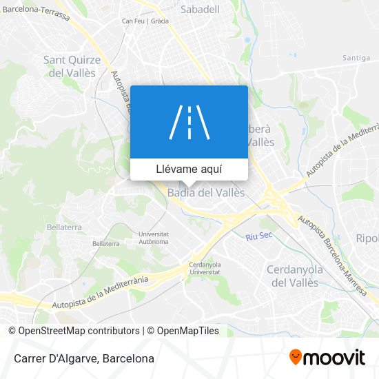 Mapa Carrer D'Algarve