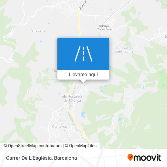 Mapa Carrer De L'Església