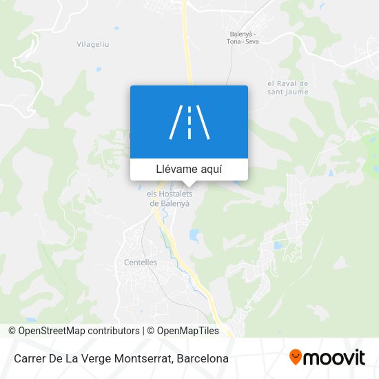 Mapa Carrer De La Verge Montserrat