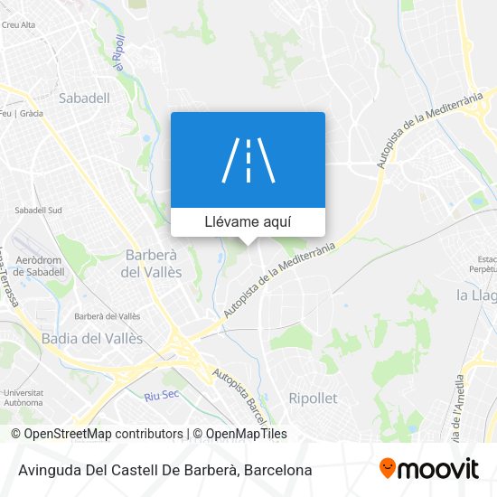 Mapa Avinguda Del Castell De Barberà