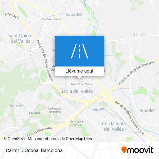 Mapa Carrer D'Osona