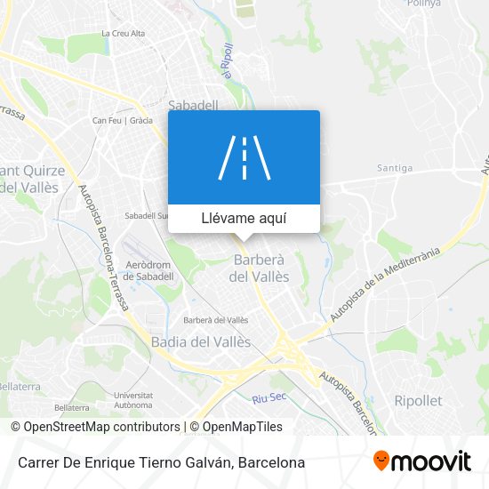 Mapa Carrer De Enrique Tierno Galván