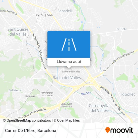 Mapa Carrer De L'Ebre