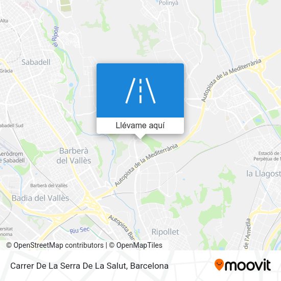 Mapa Carrer De La Serra De La Salut
