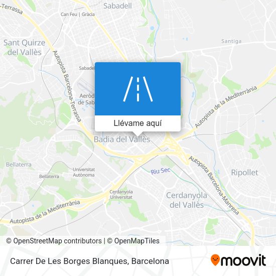 Mapa Carrer De Les Borges Blanques