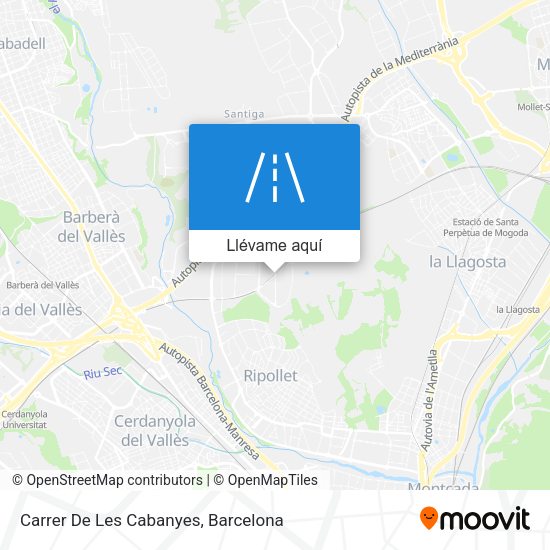 Mapa Carrer De Les Cabanyes
