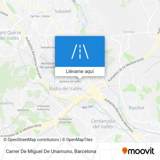 Mapa Carrer De Miguel De Unamuno