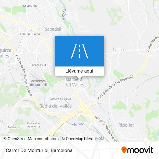 Mapa Carrer De Monturiol