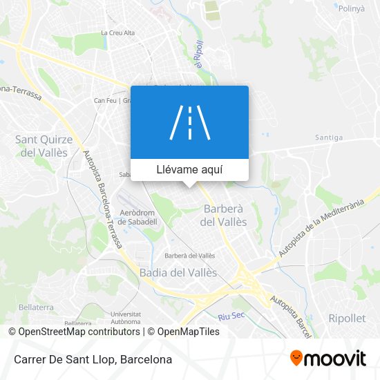 Mapa Carrer De Sant Llop