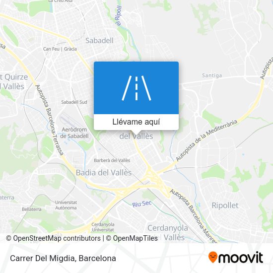Mapa Carrer Del Migdia