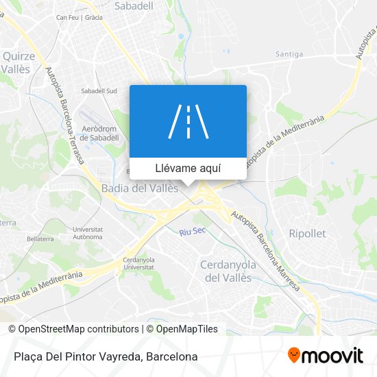 Mapa Plaça Del Pintor Vayreda