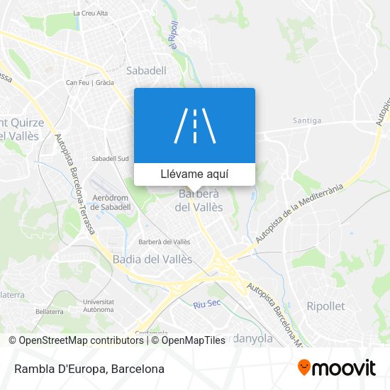 Mapa Rambla D'Europa