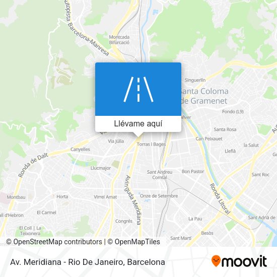 Mapa Av. Meridiana - Rio De Janeiro