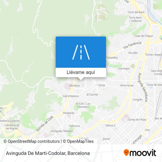 Mapa Avinguda De Martí-Codolar