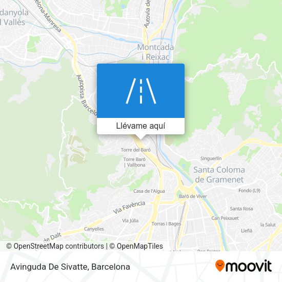 Mapa Avinguda De Sivatte