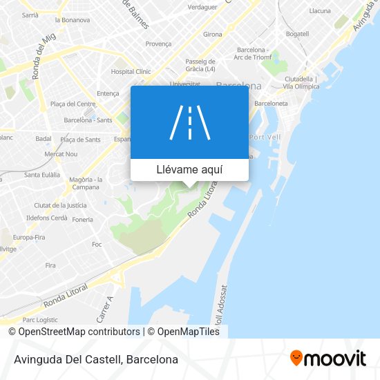 Mapa Avinguda Del Castell