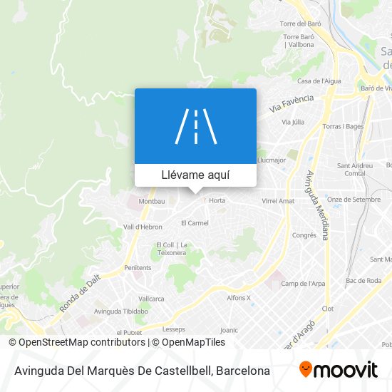 Mapa Avinguda Del Marquès De Castellbell
